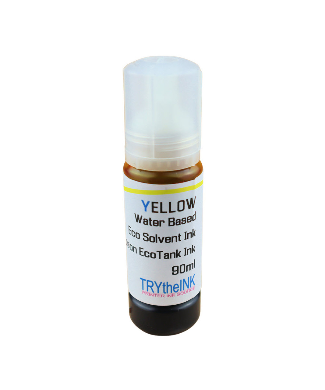 Yellow Water Based Eco Solvent Ink Bottle 90ml for Epson EcoTank ET-15000 Printer