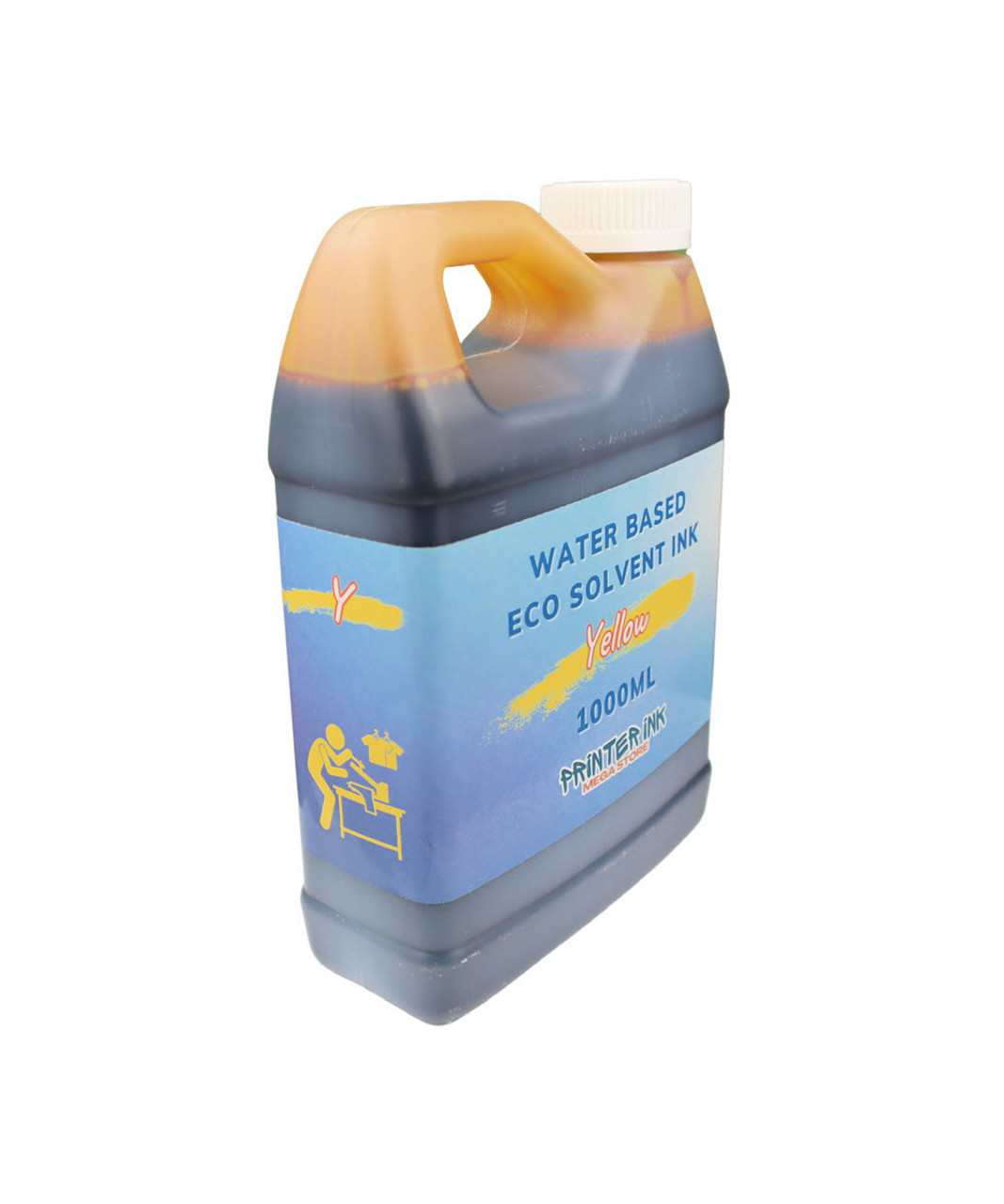 Yellow Water Based Eco Solvent Ink 1000ml Bottle for Epson SureColor T3270 T5270 T7270 Printers