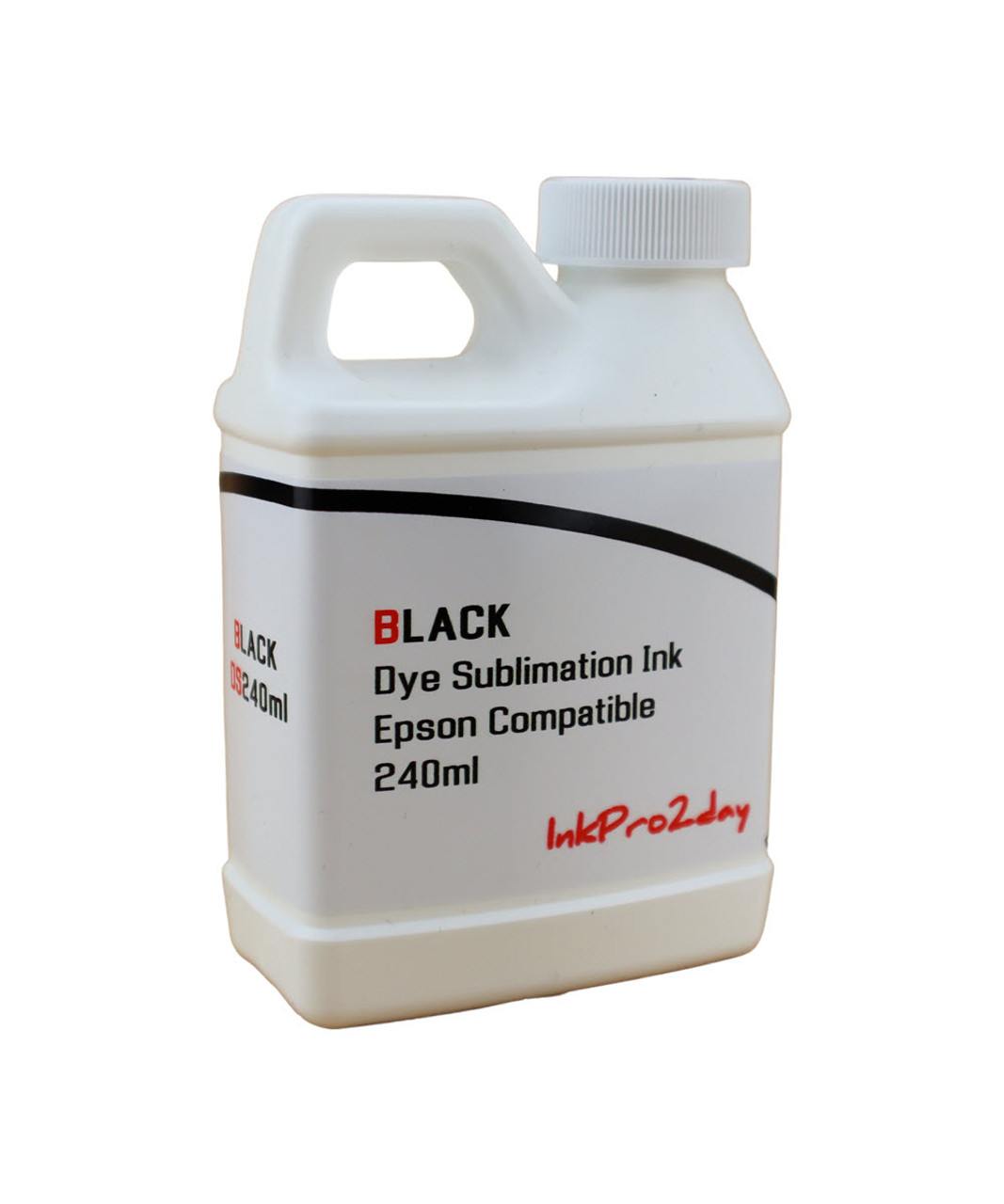 Black Dye Sublimation Ink 240ml Bottle for Epson WorkForce WF-3620, WorkForce WF-3640, WorkForce WF-7110, WorkForce WF-7610, WorkForce WF-7620 Printers