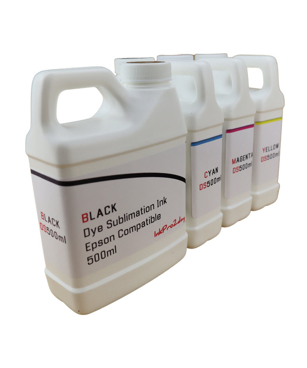 4- 500ml Bottles Dye Sublimation Ink Package for Epson WorkForce WF-7210, WorkForce WF-7710, WorkForce WF-7720 Printers