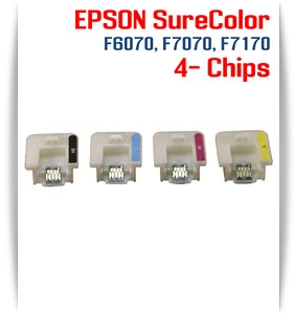 EPSON SureColor F6070, F7070, F7170 printer 4- Color Chips