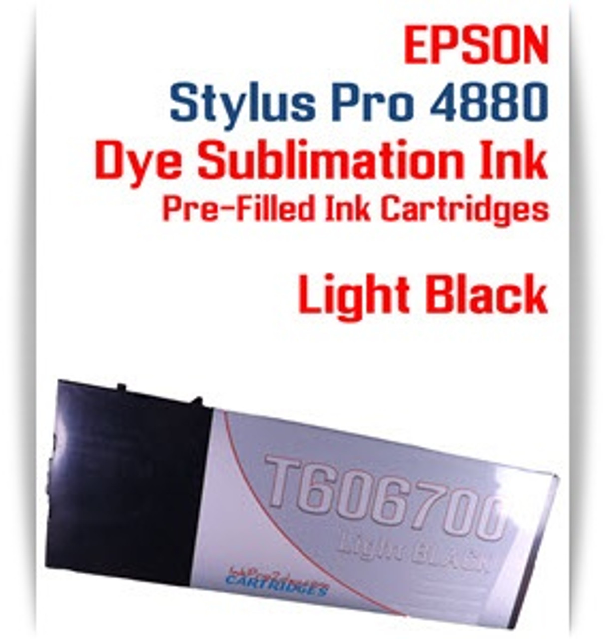 Light Black Epson Stylus Pro 4880 Dye Sublimation Ink Cartridge 220ml