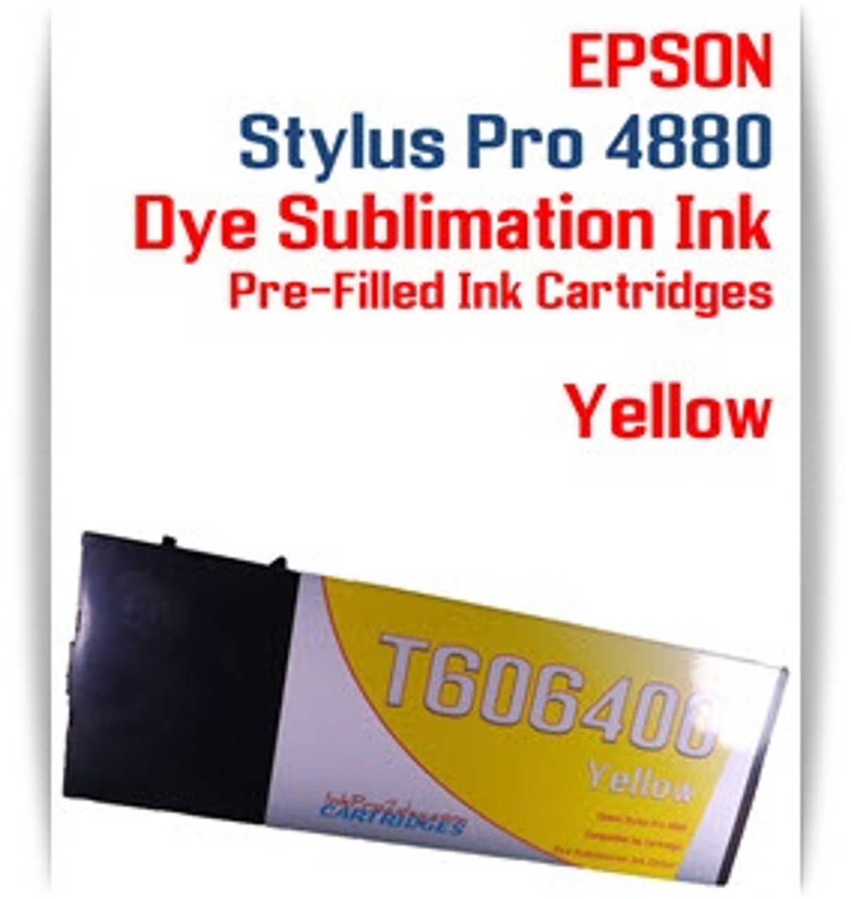 Yellow Epson Stylus Pro 4880 Dye Sublimation Ink Cartridge 220ml