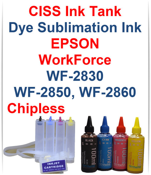 Sublimation Printer Bundle Epson WorkForce WF-2850 with Refillable