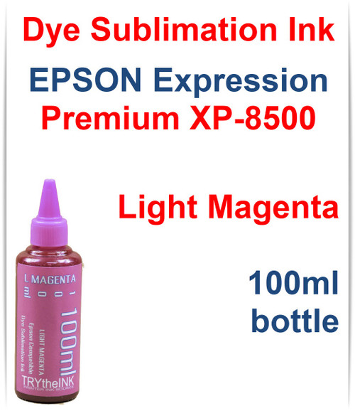 Light Magenta 100ml Bottle Dye Sublimation Ink for Epson Expression Premium XP-8500 Printer