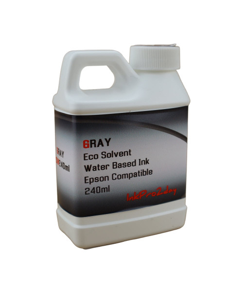 Gray Water Based Eco Solvent Ink 240ml Bottle for Epson EcoTank ET-8500 ET-8550 Printers