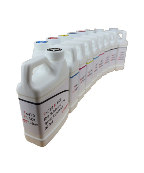 Dye Sublimation Ink 9- 500ml Bottles for Epson Stylus Pro 7890 9890 printers