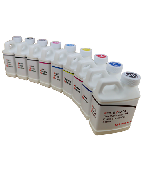 Dye Sublimation Ink 9- 240ml Bottles for Epson Stylus Pro 7890 9890 printers