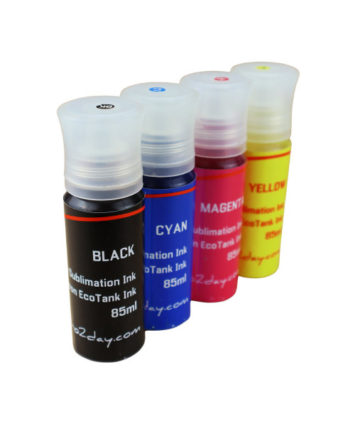 4- 85ml bottles Dye Sublimation Ink for EPSON EcoTank ET-2400 Printer