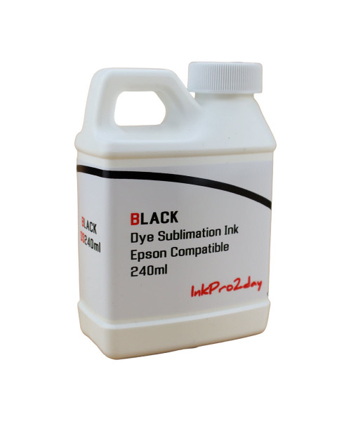 Black 240ml bottle Dye Sublimation Ink for EPSON EcoTank ET-2400 Printer