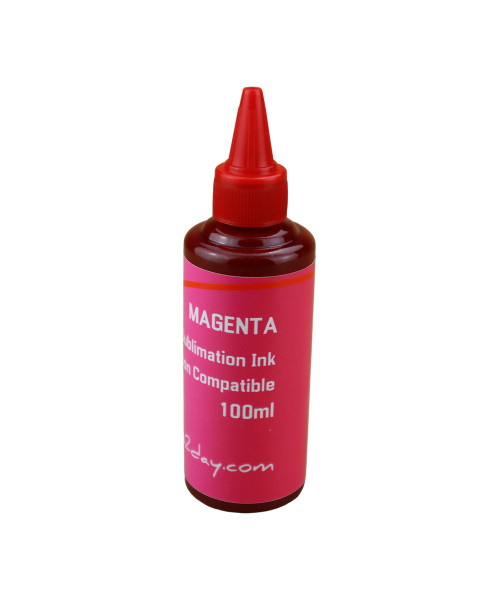 Magenta Dye Sublimation Ink 100ml Bottle for Epson WorkForce Pro WF-7310, WF-7820, WF-7840 Printers