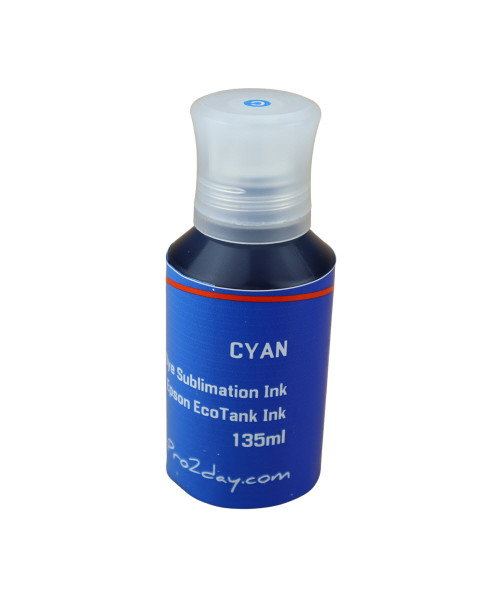 Cyan 135ml bottle Dye Sublimation Ink for EPSON EcoTank ET-2800 ET-2803 ET-2850 Printer