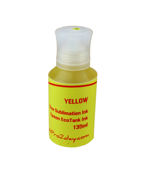 Yellow 135ml bottle Dye Sublimation Ink for EPSON EcoTank ET-2800 ET-2803 ET-2850 Printer