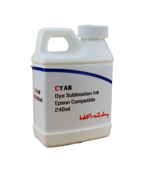 Cyan Dye Sublimation Ink 240ml Bottle for EPSON EcoTank ET-2800 ET-2850 Printer