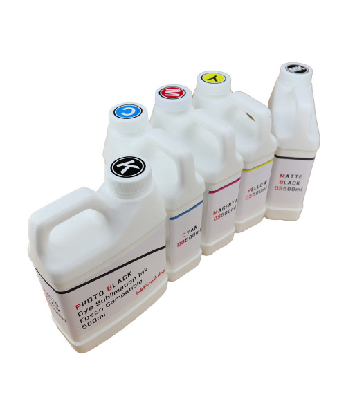 5- 500ml Bottles Dye Sublimation Ink for Epson SureColor T3270 T5270 T7270 Printers