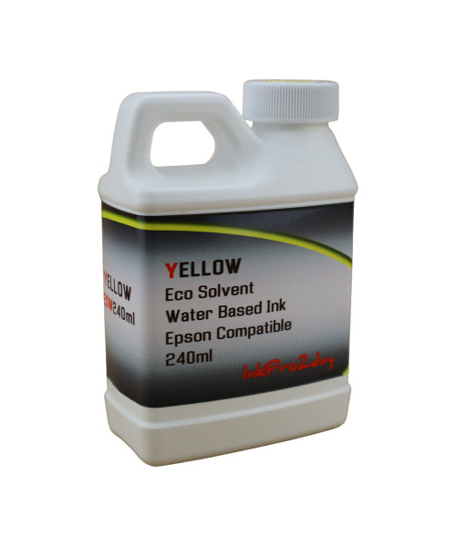 Yellow Water Based Eco Solvent Ink 240ml Bottle for Epson EcoTank ET-8500 ET-8550 Printers
