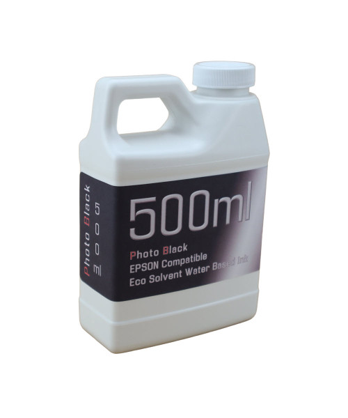 Photo Black Water Based Eco Solvent Ink 500ml Bottle for Epson SureColor T3000 T5000 T7000 Printers