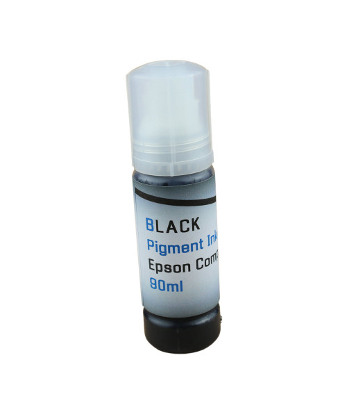 Black Pigment Ink 90ml Bottle for Epson EcoTank ET-8500 ET-8550 Printer