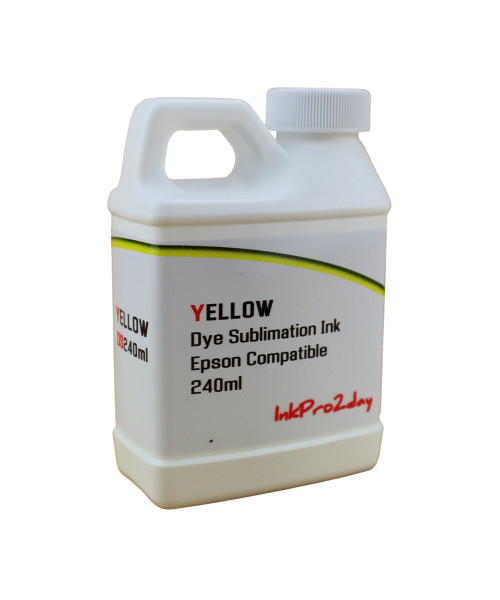 Yellow 240ml bottle Dye Sublimation Ink for Epson WorkForce WF-7210, WorkForce WF-7710, WorkForce WF-7720 Printers