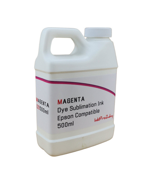 Magenta 500ml Bottle Dye Sublimation Ink for Epson WorkForce WF-7210, WorkForce WF-7710, WorkForce WF-7720 Printers