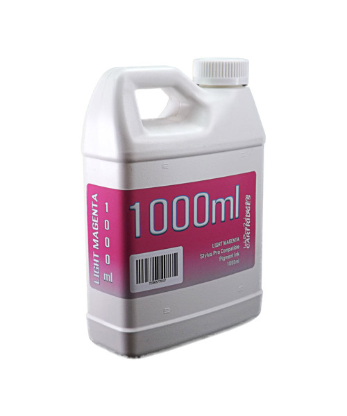 Light Magenta 1000ml Bottle Compatible UltraChrome K3 Pigment Ink for Epson Stylus Pro 7800 9800 Printers
