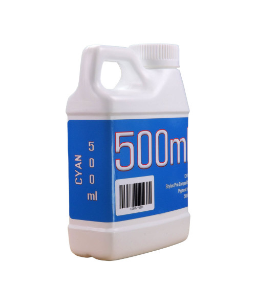 Cyan 500ml bottle Pigment Ink for Epson WorkForce WF-3640 WF-7110 WF-7610 WF-7620 Printers
