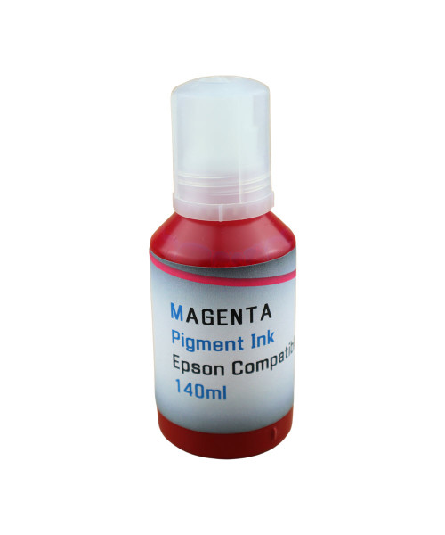 Magenta Pigment Ink 140ml Bottle for Epson EcoTank ET-4800 ET-4850 Printer
