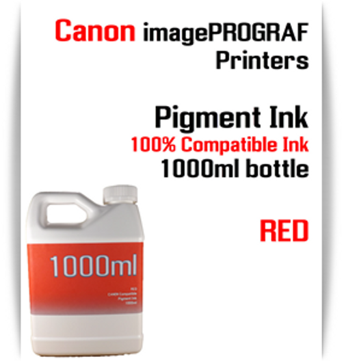 Red 1000ml bottle Pigment Ink Canon imagePROGRAF iPF printers

CANON imagePROGRAF iPF6300, iPF6350, iPF6400, iPF6410, iPF6450, iPF6460, iPF8300, iPF8400, iPF8410, iPF9300, iPF9400, iPF9410 printers