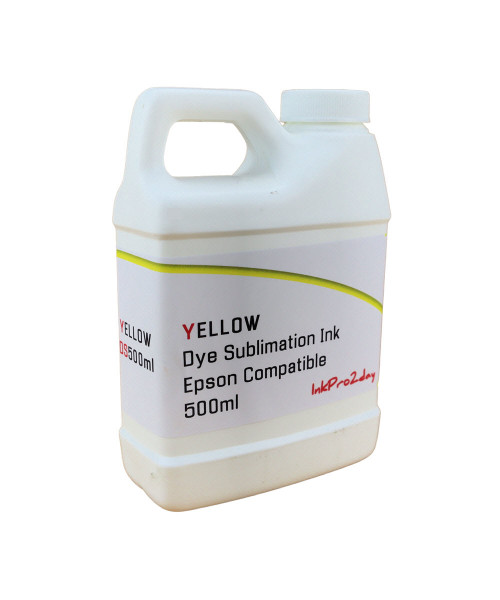 Yellow 500ml bottle Dye Sublimation Ink for Epson WorkForce WF-3540, WorkForce WF-7010, WorkForce WF-7510, WorkForce WF-7520 Printers