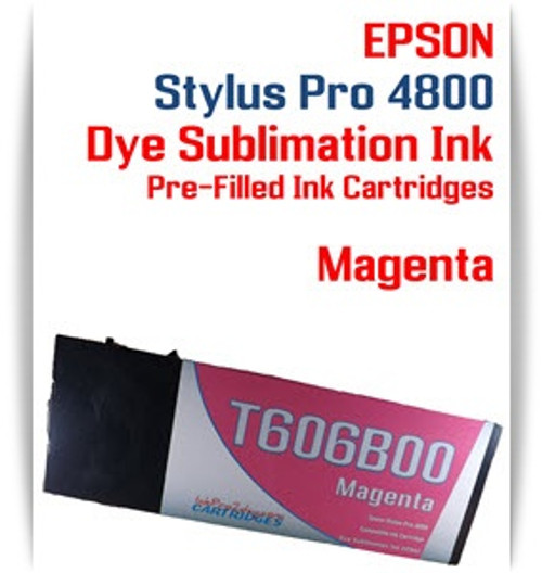 Magenta Epson Stylus Pro 4800 Dye Sublimation Ink Cartridges 220ml