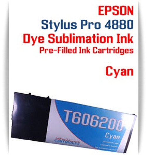 Cyan Epson Stylus Pro 4880 Dye Sublimation Ink Cartridge 220ml