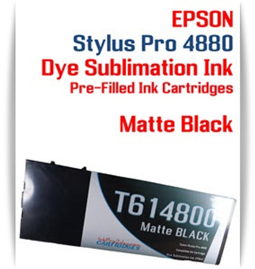 Matte Black Epson Stylus Pro 4880 Dye Sublimation Ink Cartridge 220ml