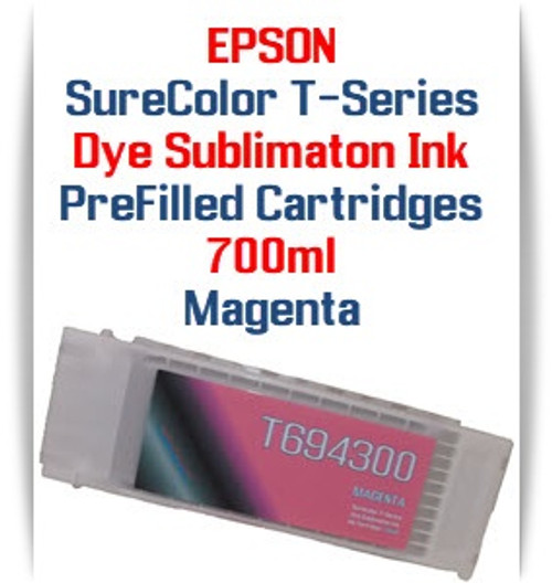 Magenta T694300 EPSON SureColor T-Series Compatible Dye Sublimation ink Cartridge 700ml