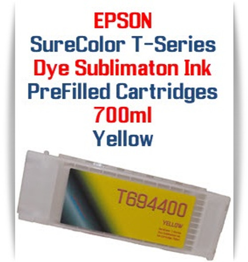 Yellow T694400 EPSON SureColor T-Series Compatible Dye Sublimation ink Cartridge 700ml