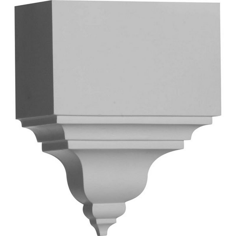 Ekena Millwork Crown Moulding Coupling Primed Polyurethane MDB03X03BI