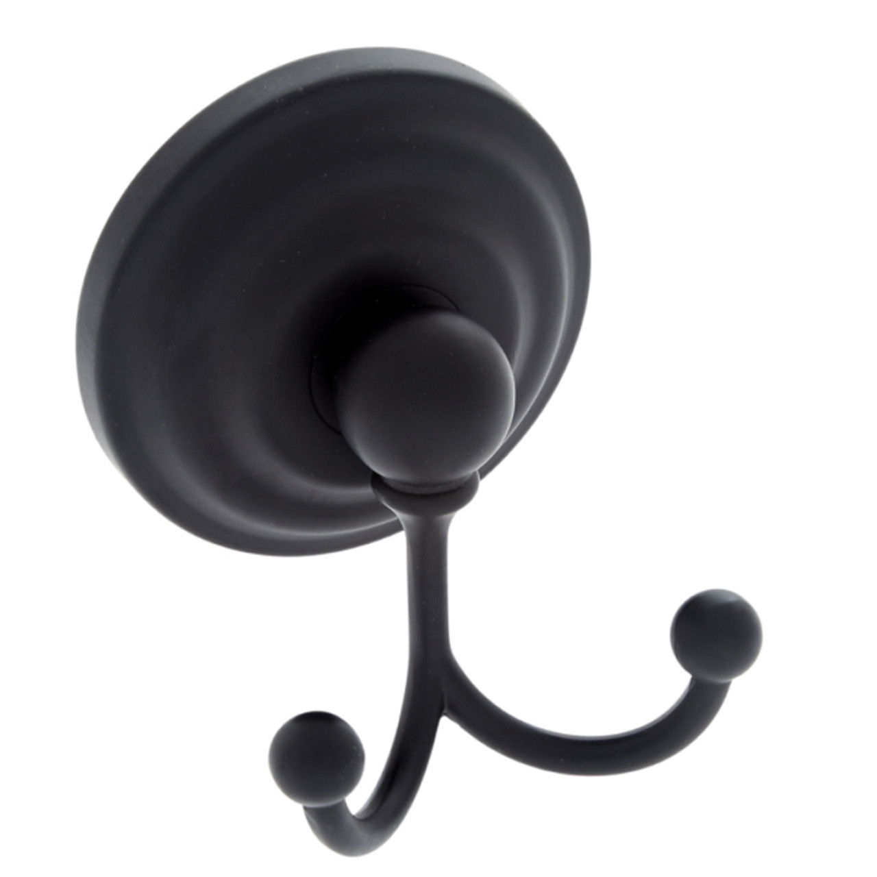 JVJ Hardware - Double - Robe - Hook - 23407 - Matte - Black