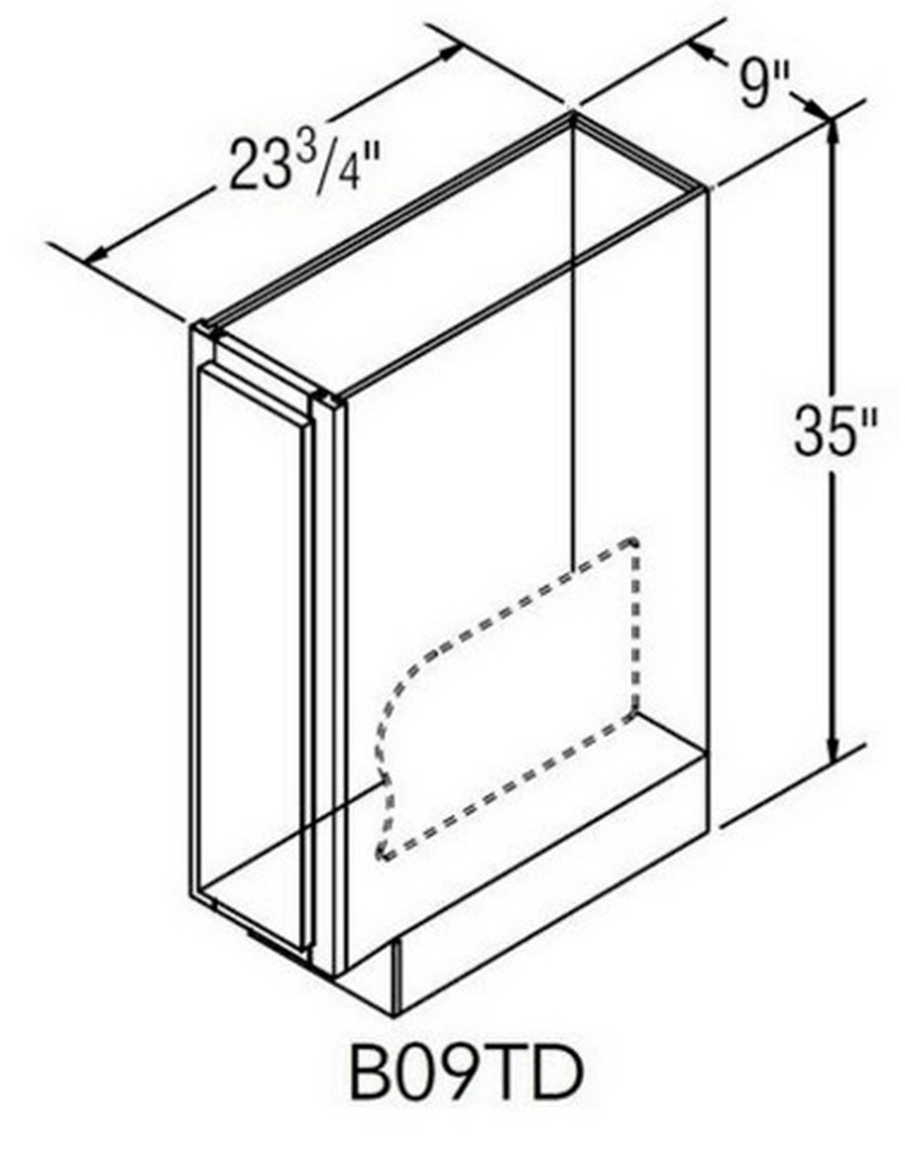 Base Tray Divider Cabinet - Aristokraft Cabinetry