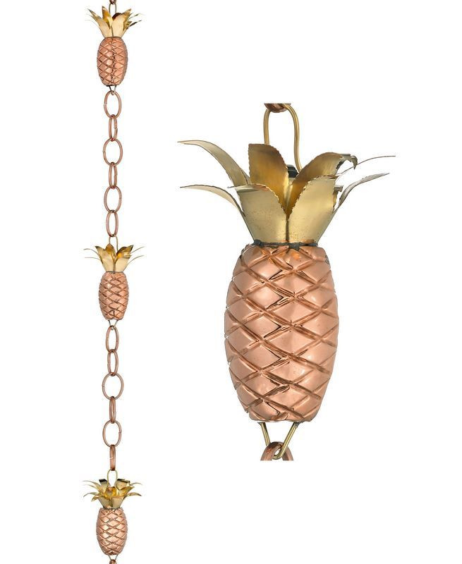 Pineapple Rain Chain - 8.5 ft., with 4 Large Figures