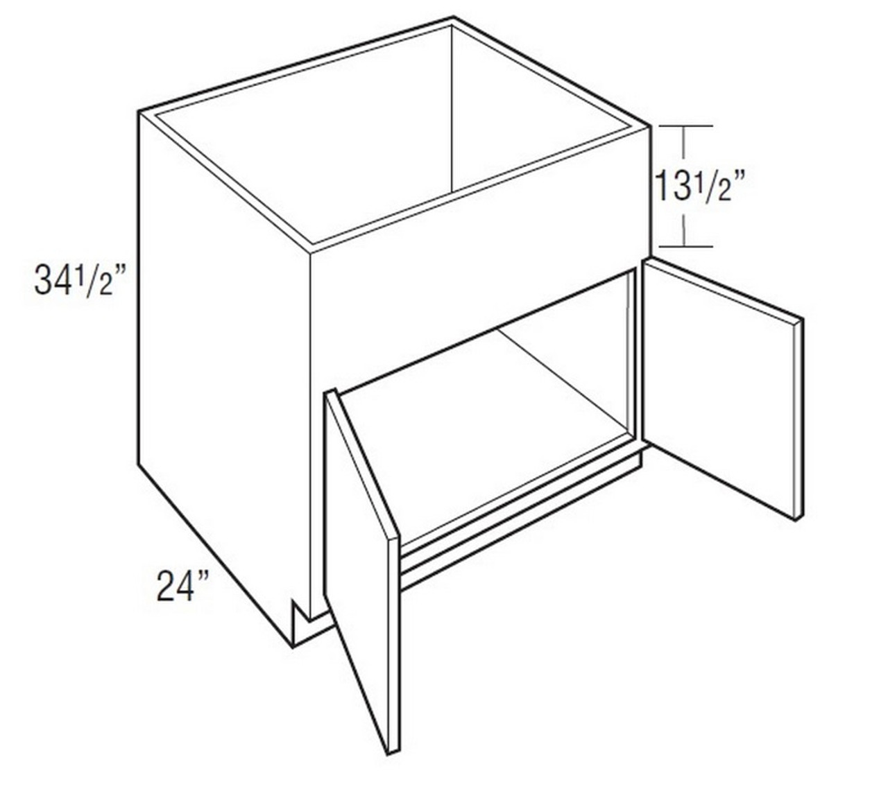 kitchen sink cabinet dimensions