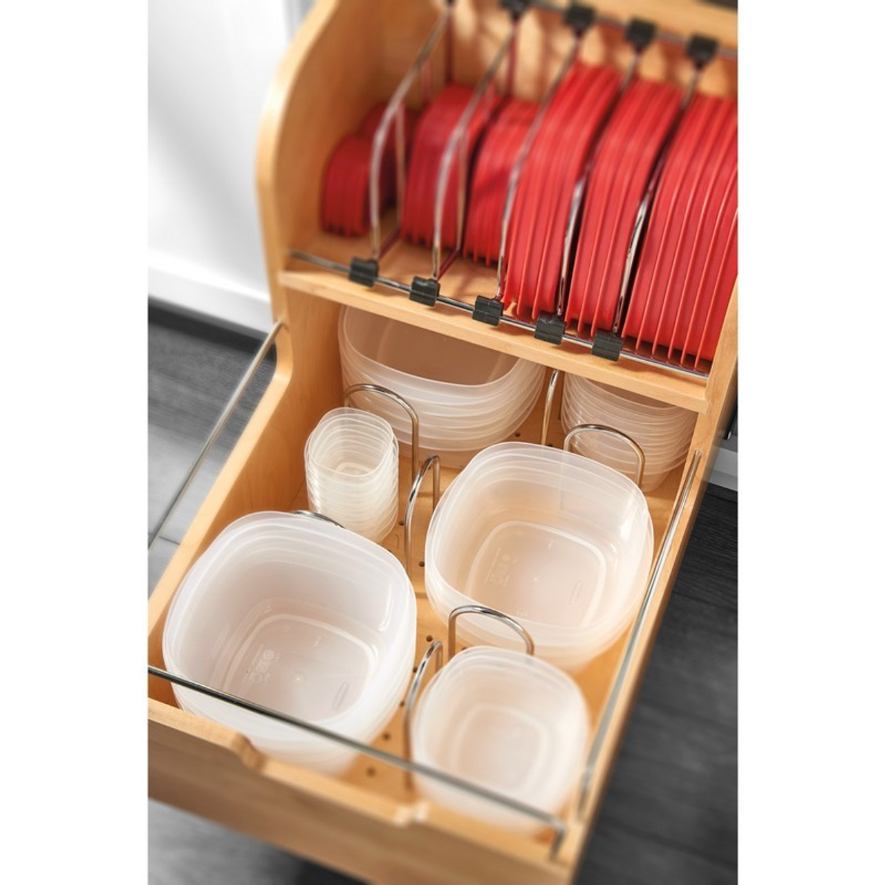 Rev-A-Shelf Two-Tier Soft-Close Pull-Out Cookware Organizers