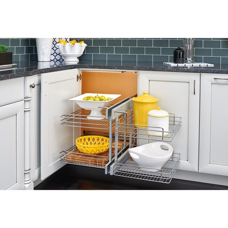 Rev-A-Shelf 5PSP-18SC-CR Blind Corner Cabinet Door Organizer - Thumbnail 4