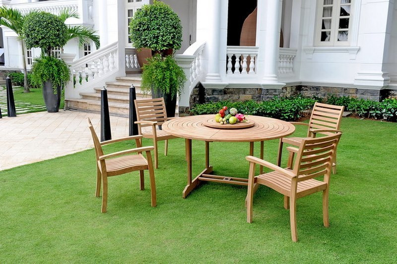 Hi Teak Furniture Royal Stackable Armchair - Thumbnail 2