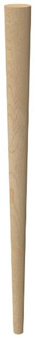 29" Round Tapered Leg with Semi-Gloss Clear Coat Finish Hardwood 2.25" Diam. X 29" H