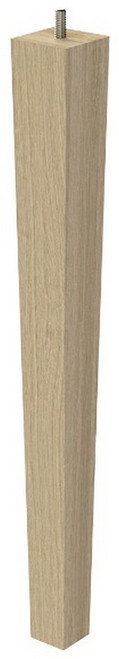 18" Square Tapered Leg White Oak 1.87" SQ. x 18" H