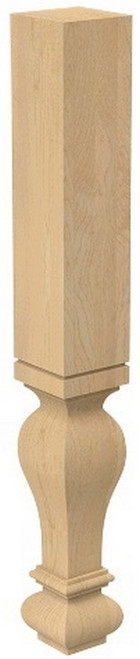 4.5" Gaelic Leg White Oak 4.5" SQ. X 34.5" H