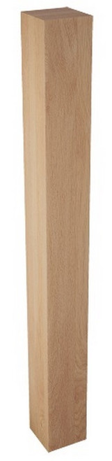 3" X 29" SQ. Leg Red Oak 3" SQ. X 29" H