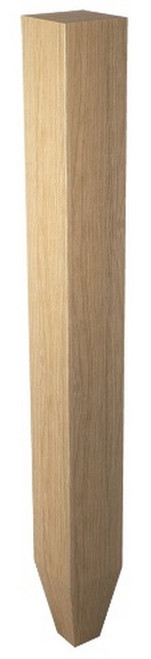 3" X 29" SQ. Leg w/Foot Cherry 3" SQ. X 29" H