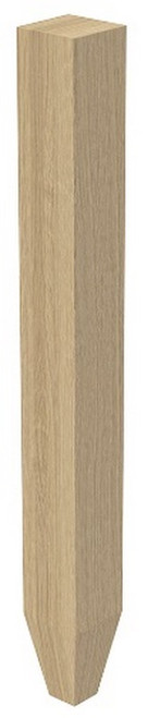 3" X 29" SQ. Leg w/Foot White Oak 3" SQ. X 29" H