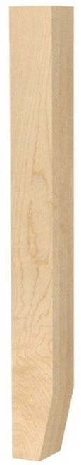 3" X 29" Bevel Cut Leg Hard Maple 3" SQ. X 29" H