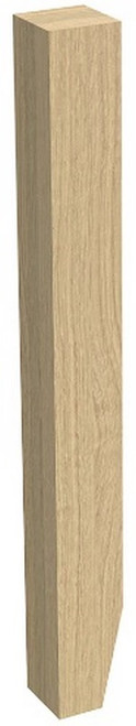 3" X 29" Bevel Cut Leg White Oak 3" SQ. X 29" H